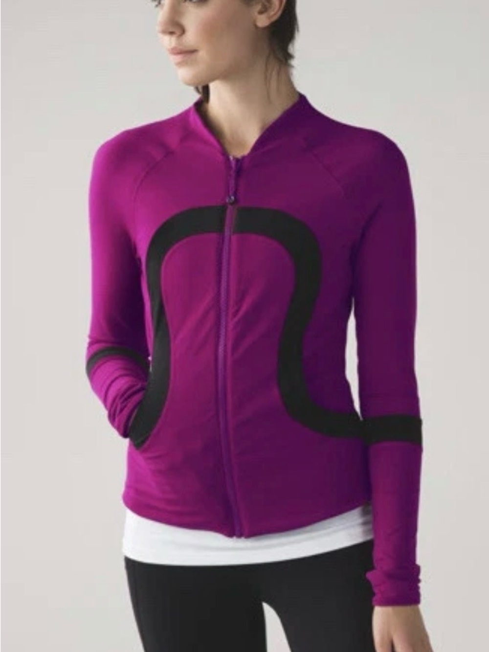 Lululemon Find Your Bliss Jacket Reversible Style Regal Plum Size 6 Full Zip